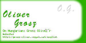 oliver grosz business card